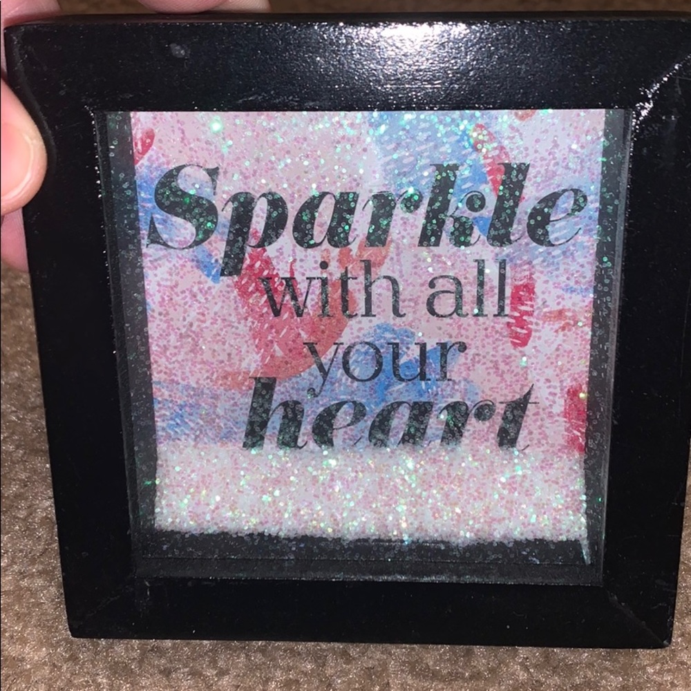 Sparkle with all your heart plaque